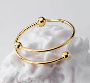 Adjustable S925 Silver Ring with Light Pearl Design - Mystic Edge