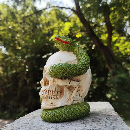 Day of the Dead Green Snake Head Home Decor Ornament - Mystic Edge