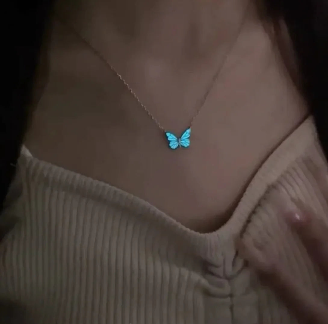 Glow-in-the-Dark Butterfly Jewelry Set - Mystic Edge