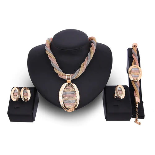 Bridal Jewelry Set - 4 Piece Necklace and Earrings