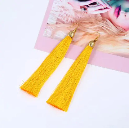 Tassel Earrings - Long Dangle Jewelry