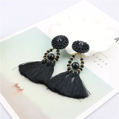 Bohemian Long Tassel Earrings Jewelry Accessories