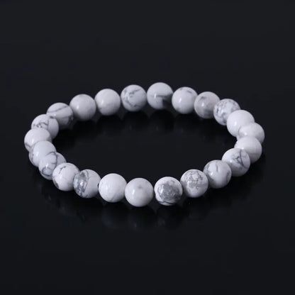 Elastic Beaded Bracelet with Natural Tiger Eye Stones - Mystic Edge