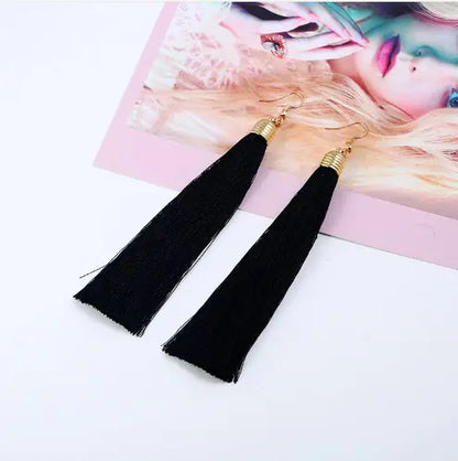 Tassel Earrings - Long Dangle Jewelry