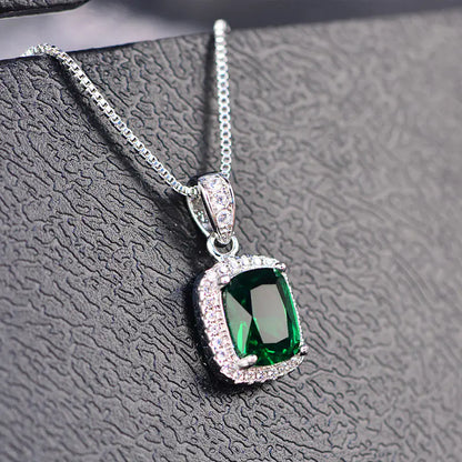 Square AAA Zircon Pendant Necklace for Women - Mystic Edge