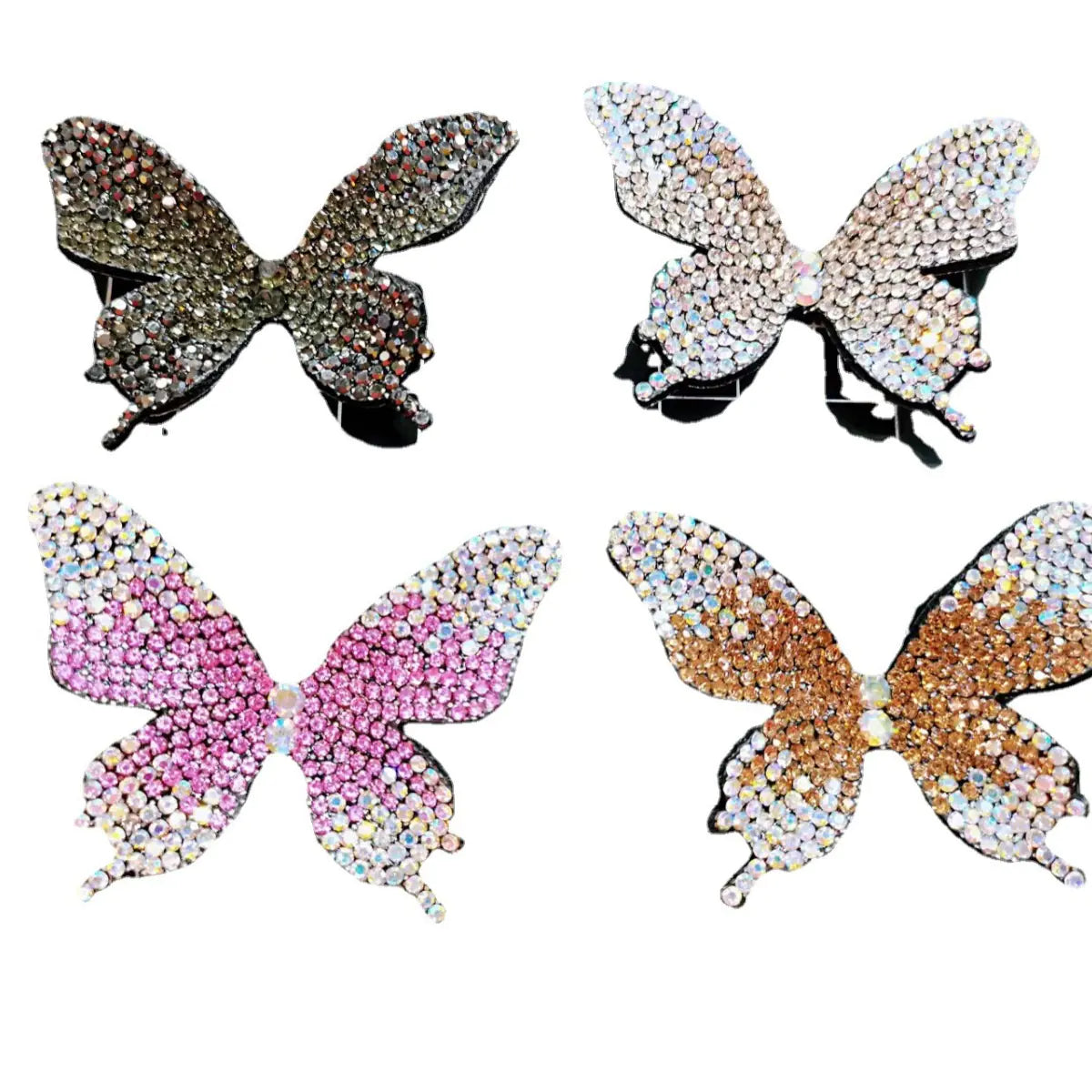Rhinestone Butterfly Hair Clips and Accessories Set - Mystic Edge