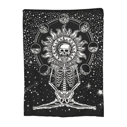 Skull Fleece Blanket - Cozy Throw