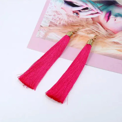Tassel Earrings - Long Dangle Jewelry