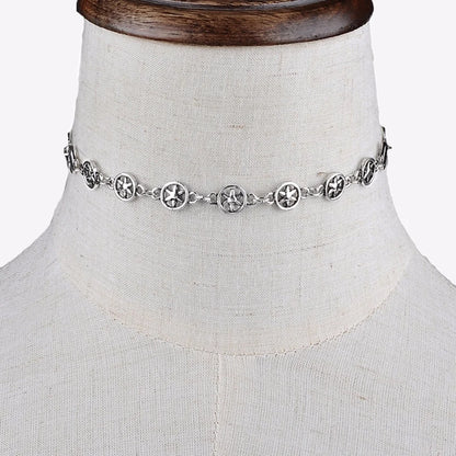Stylish Hollow Hexagon Star Minimalist Alloy Necklace - Mystic Edge