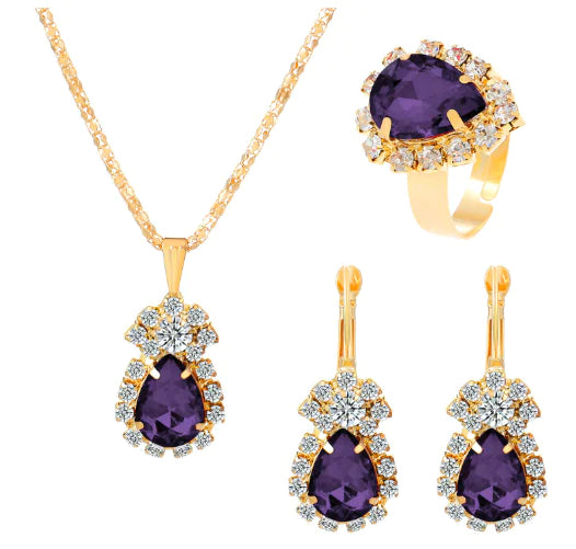 European Style Water Drop Jewelry Set for Brides - Mystic Edge
