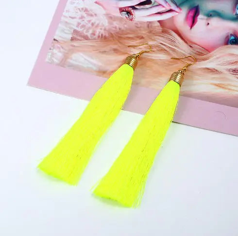 Tassel Earrings - Long Dangle Jewelry