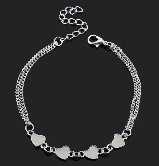 Glowing Night Jewelry: Star and Heart Bracelet