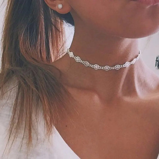 Stylish Hollow Hexagon Star Minimalist Alloy Necklace - Mystic Edge