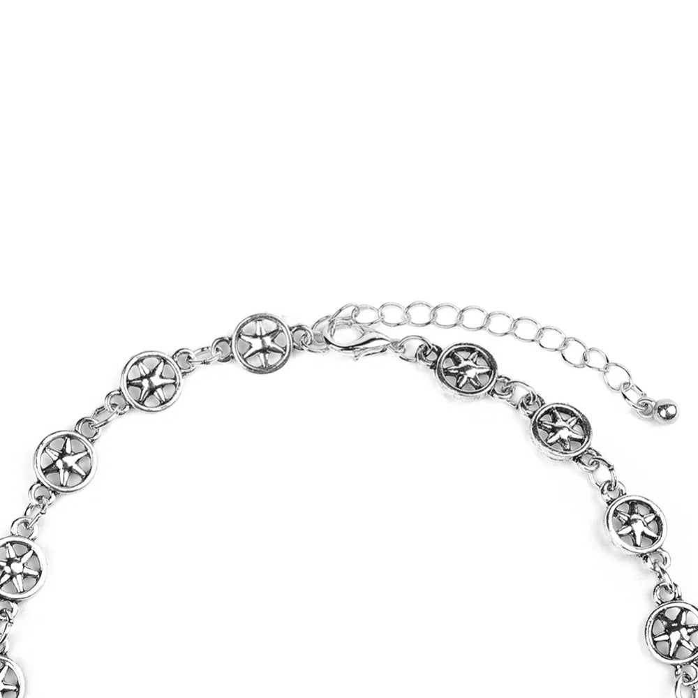 Stylish Hollow Hexagon Star Minimalist Alloy Necklace - Mystic Edge