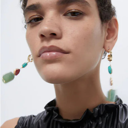 Fashion Long Stone Earrings for Women - Direct from Factory - Mystic Edge