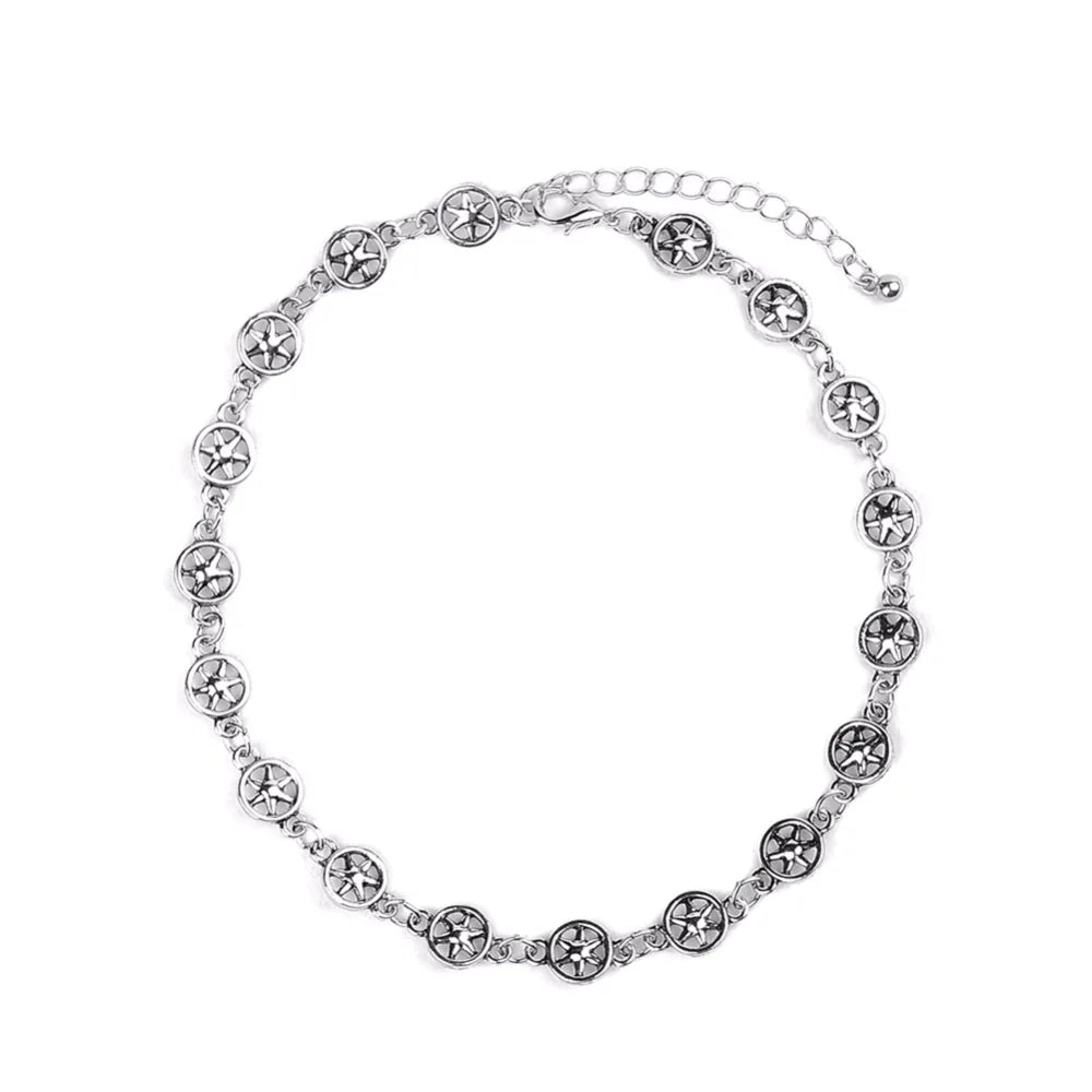 Stylish Hollow Hexagon Star Minimalist Alloy Necklace - Mystic Edge