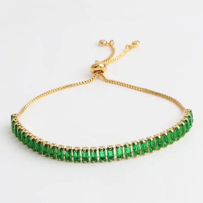 Green Zircon Women's Pull Bracelet Jewelry - Mystic Edge