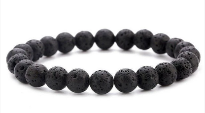 Elastic Beaded Bracelet with Natural Tiger Eye Stones - Mystic Edge