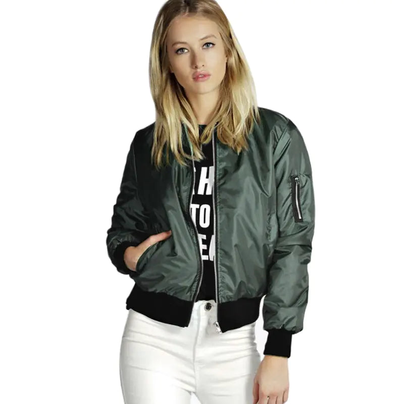 Trendy Short Zip Top with Jacket for Women - Mystic Edge