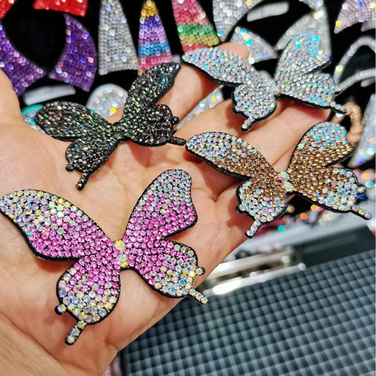Rhinestone Butterfly Hair Clips and Accessories Set - Mystic Edge