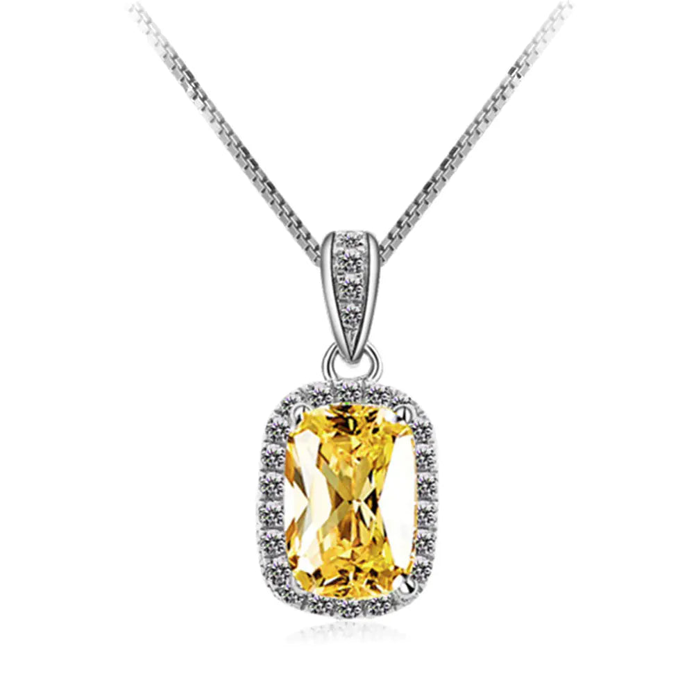 Square AAA Zircon Pendant Necklace for Women - Mystic Edge