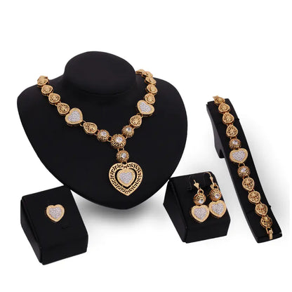 Classic Alloy Jewelry Set for Brides and Parties