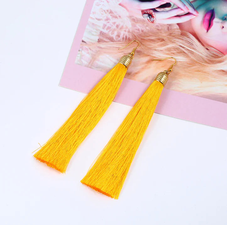 Tassel Earrings - Long Dangle Jewelry