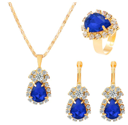 European Style Water Drop Jewelry Set for Brides - Mystic Edge