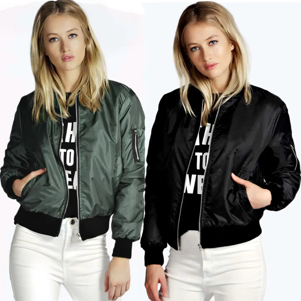 Trendy Short Zip Top with Jacket for Women - Mystic Edge