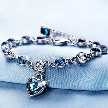 Heart of the Ocean Pink Crystal Bracelet - Mystic Edge