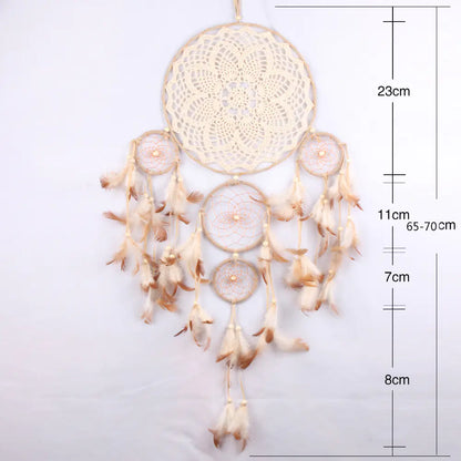 Nordic Style Dreamcatcher Wall Decor with Five Rings - Mystic Edge