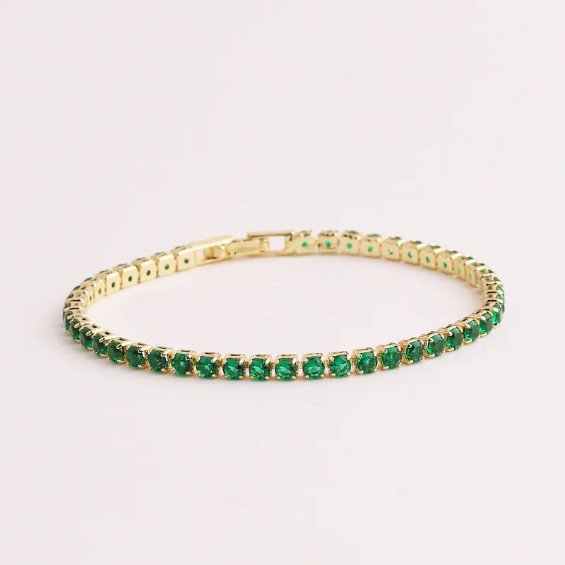 Green Zircon Women's Pull Bracelet Jewelry - Mystic Edge