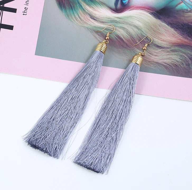 Tassel Earrings - Long Dangle Jewelry