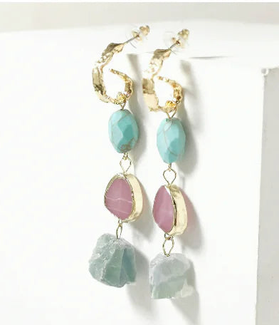 Fashion Long Stone Earrings for Women - Direct from Factory - Mystic Edge