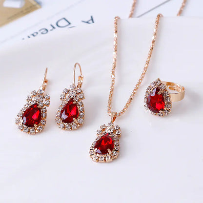 European Style Water Drop Jewelry Set for Brides - Mystic Edge