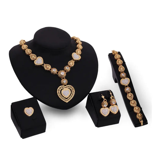 Classic Alloy Jewelry Set for Brides and Parties