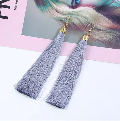 Tassel Earrings - Long Dangle Jewelry