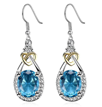 Sapphire Drop Earrings - Mystic Edge