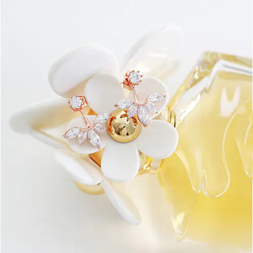 Fashionable Earrings with Rhinestones - Versatile Jewelry