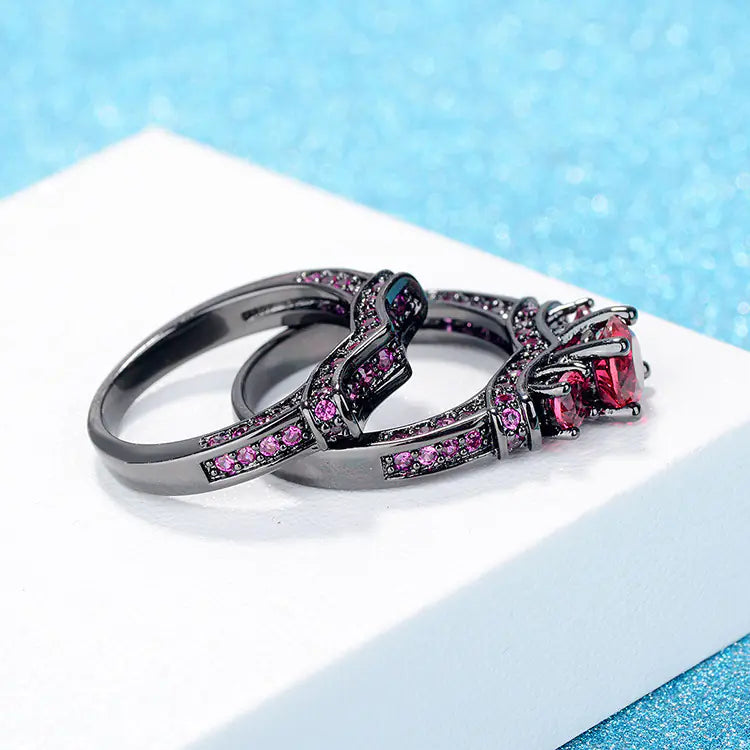 Stainless Steel Ring, Supreme Magic Ring, Black Gold Set - Mystic Edge