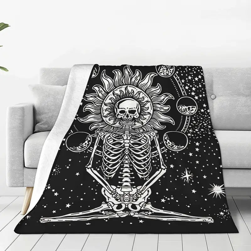 Skull Fleece Blanket - Cozy Throw