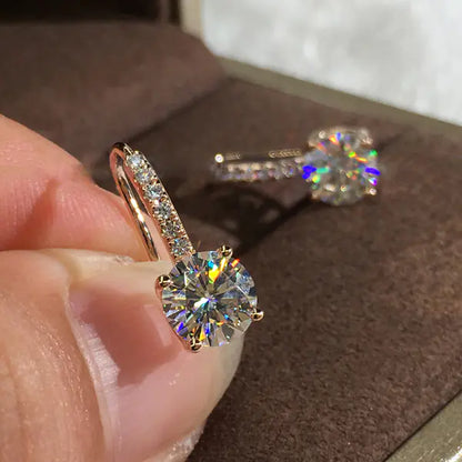 Square Ear Clips with Sparkling Zirconia Studs - Mystic Edge