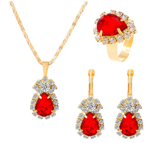 European Style Water Drop Jewelry Set for Brides - Mystic Edge