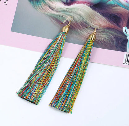 Tassel Earrings - Long Dangle Jewelry