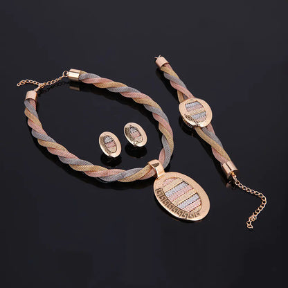 Bridal Jewelry Set - 4 Piece Necklace and Earrings