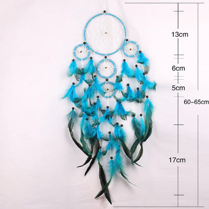 Nordic Style Dreamcatcher Wall Decor with Five Rings - Mystic Edge