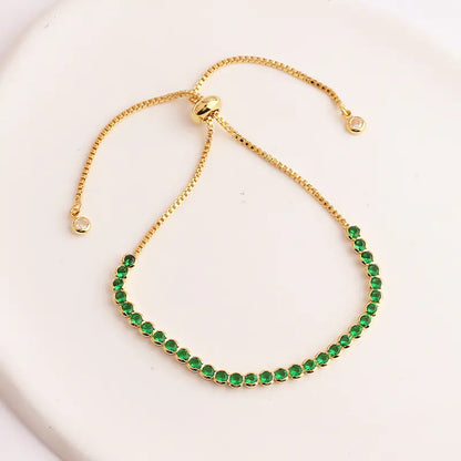 Green Zircon Women's Pull Bracelet Jewelry - Mystic Edge