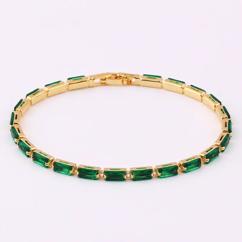 Green Zircon Women's Pull Bracelet Jewelry - Mystic Edge