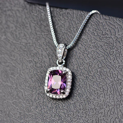 Square AAA Zircon Pendant Necklace for Women - Mystic Edge