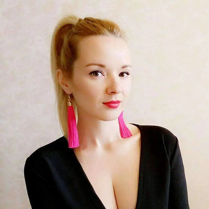 Tassel Earrings - Long Dangle Jewelry